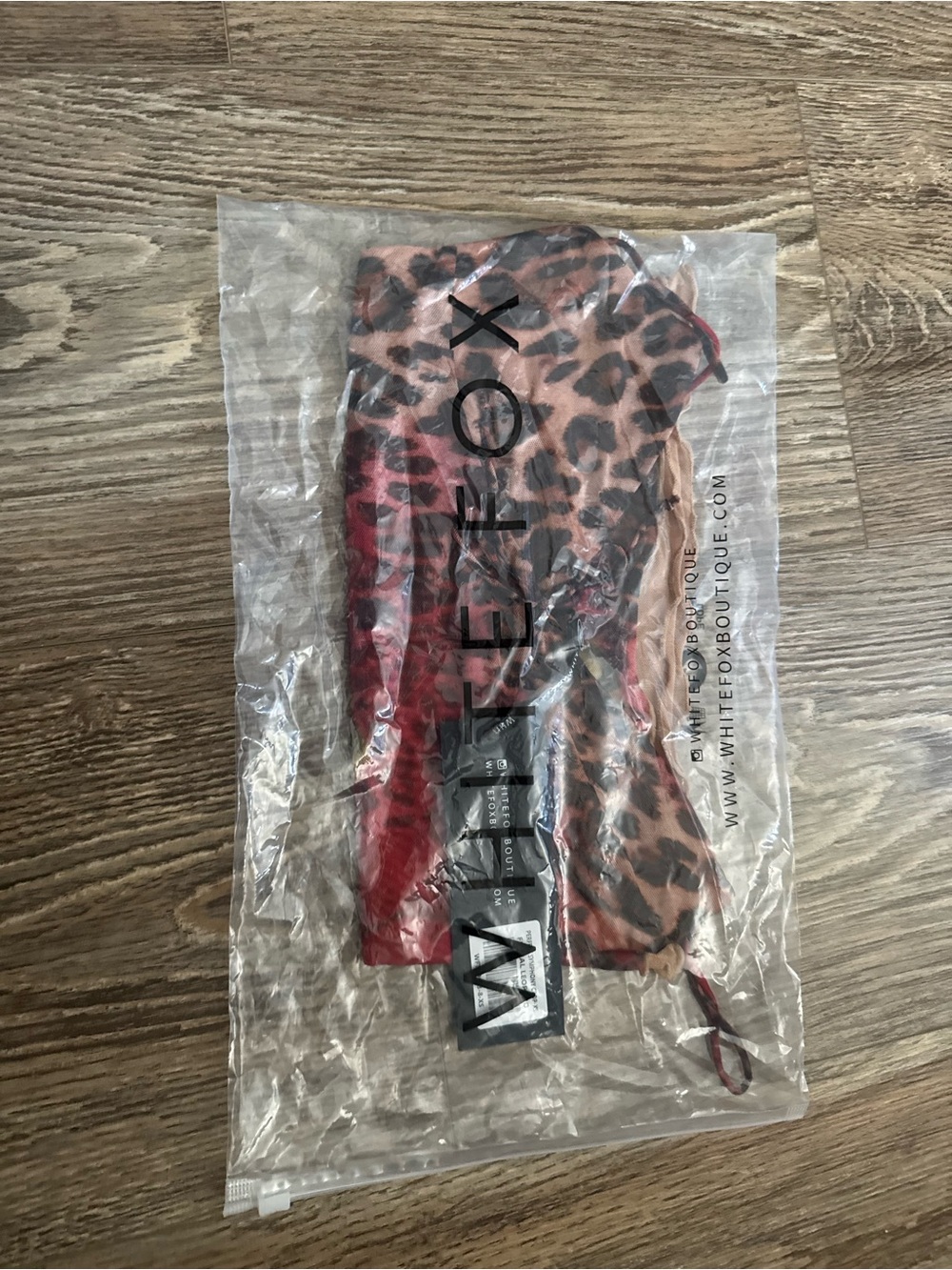 White Fox Boutique Red Leopard Print Spaghetti Strap Cami - Picture 4 of 5